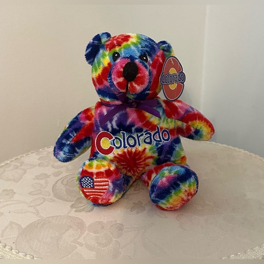Rainbow Stuffed Animal Bear From Colorado